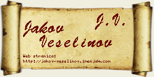 Jakov Veselinov vizit kartica